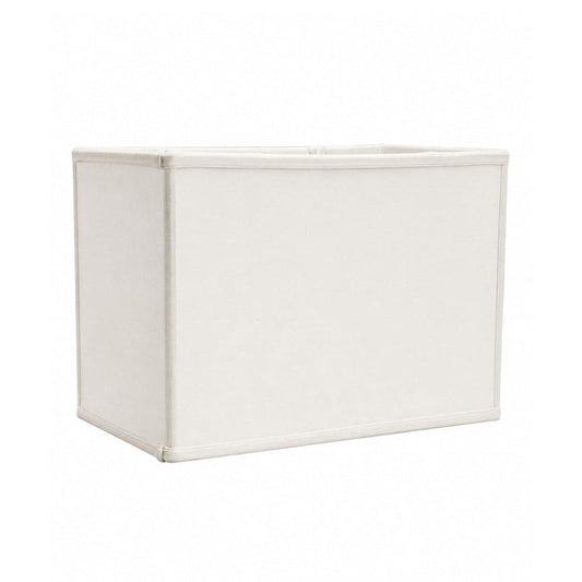 7"W x 9"H Rectangular Drum Lampshade White