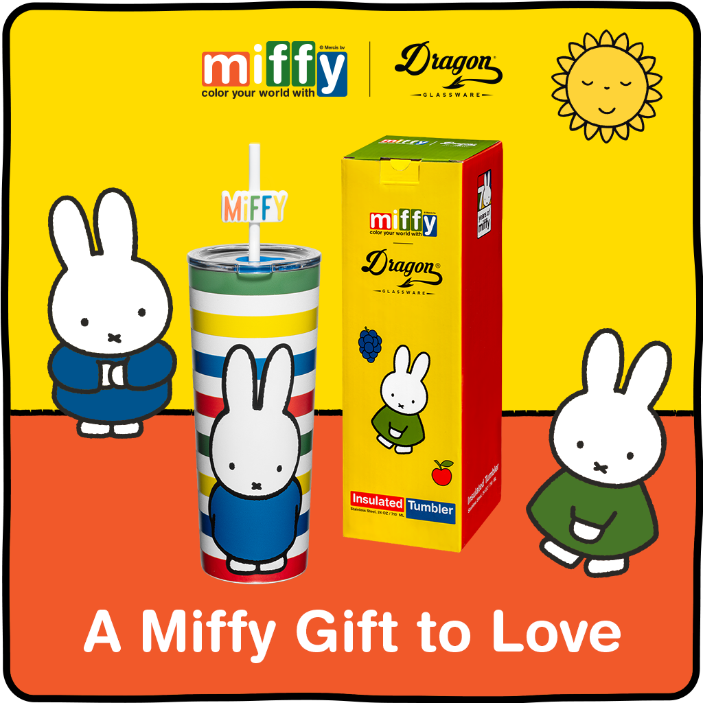 Miffy Stripes Tumbler - 24 oz