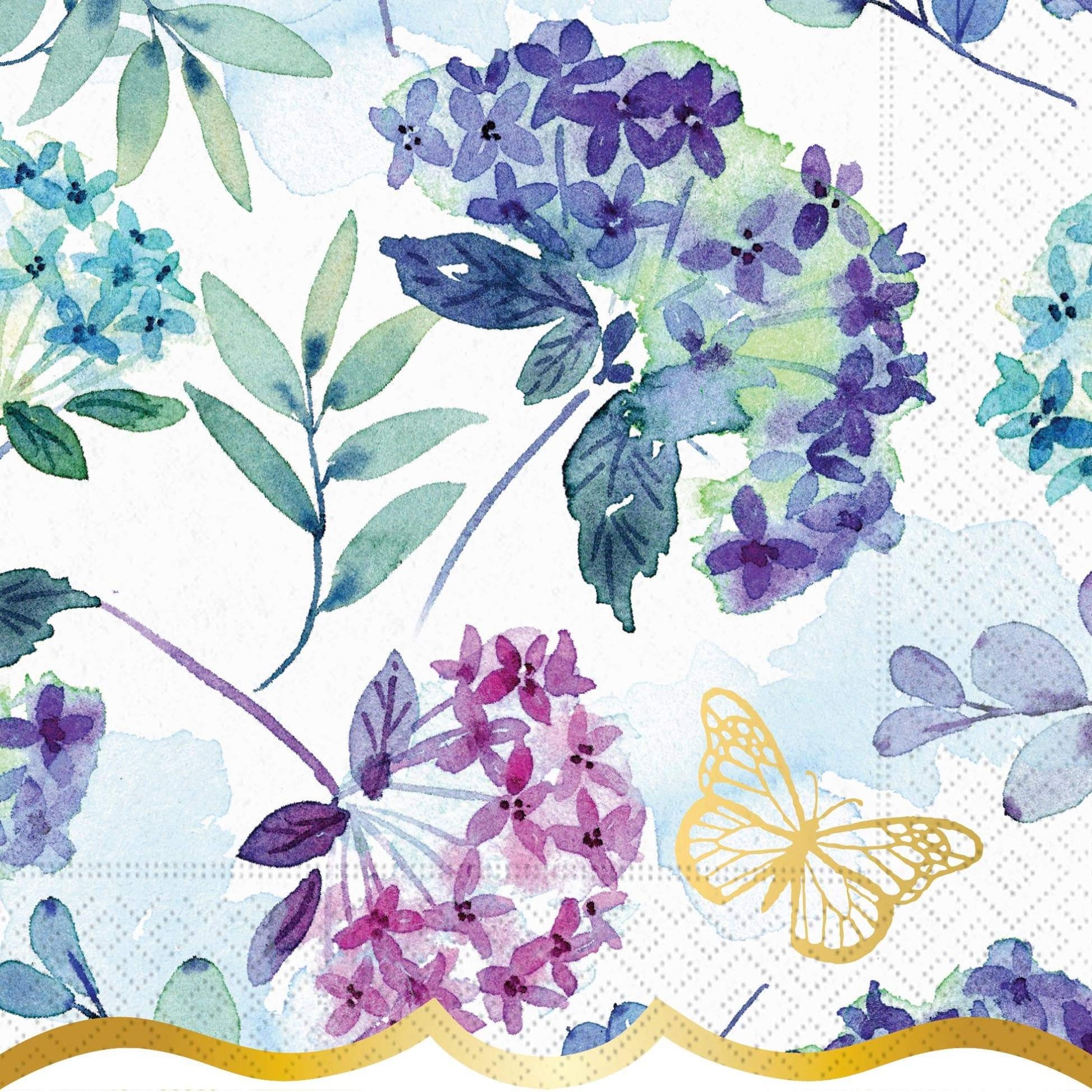 Elegant Hydrangea Luncheon Napkin