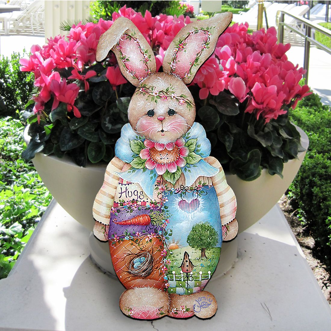 Bella Bunny Easter Door Decor by Jamie Mills-Price - Easter Spring Decor - 8457601H