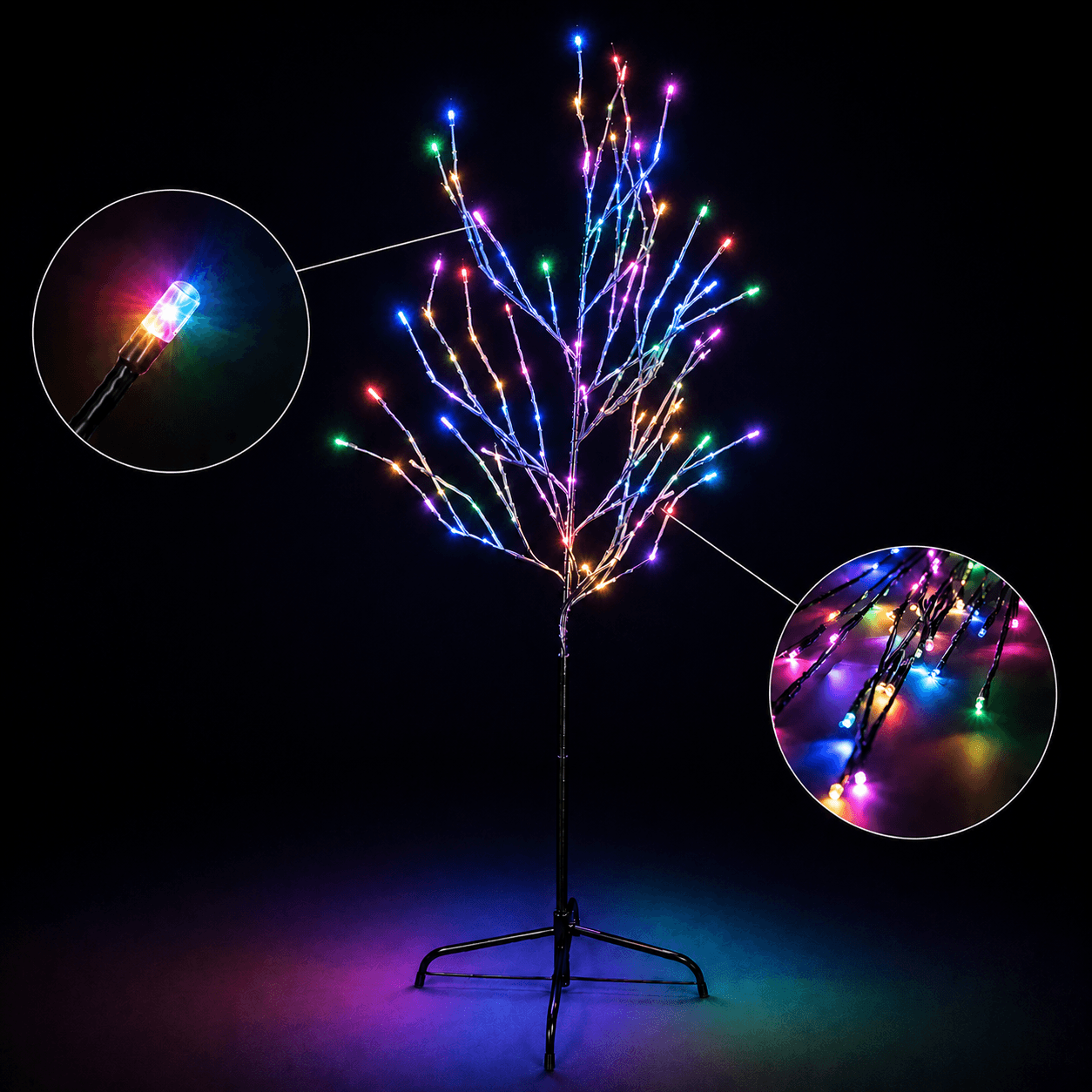 7ft 180L Tree Light, Multicolor