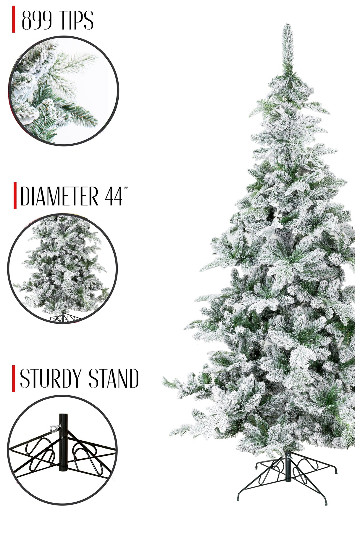 a tree with snow on it