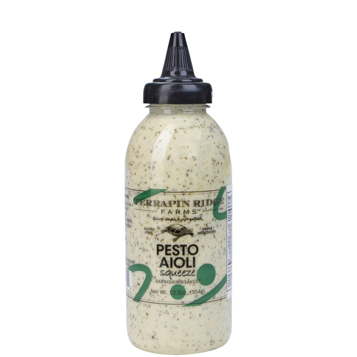 a bottle of sauce with a black cap