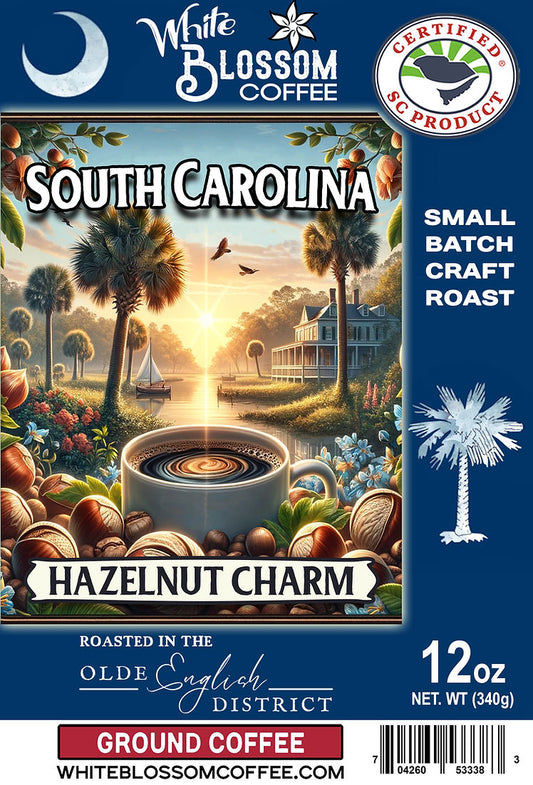 WBC South Carolina Hazelnut Charm Coffee 12 oz. Ground Coffee Bag