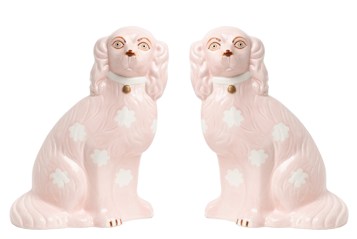 Pink Staffordshire Dogs