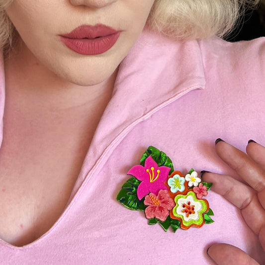 Floral Fantasy Brooch by Miss Fluff x Lipstick & Chrome
