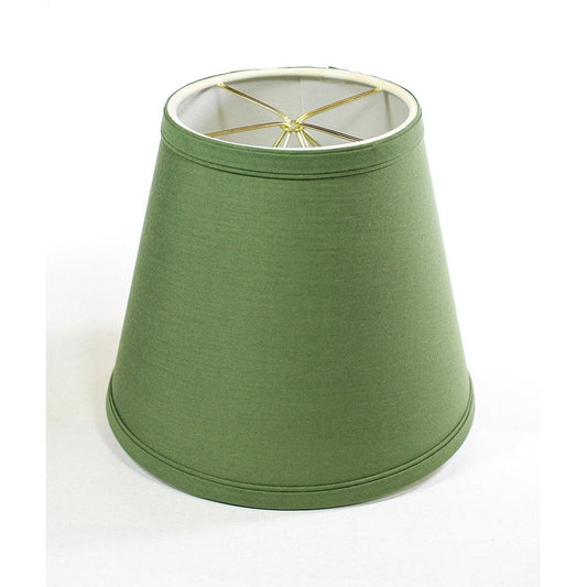 8"W x 7"H Empire Linen Edison Clip On Lamp Shade Kale Green