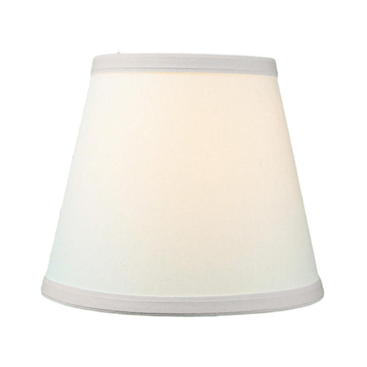 8"W x 7"H Empire Linen Edison Clip On Lamp Shade Light Oatmeal