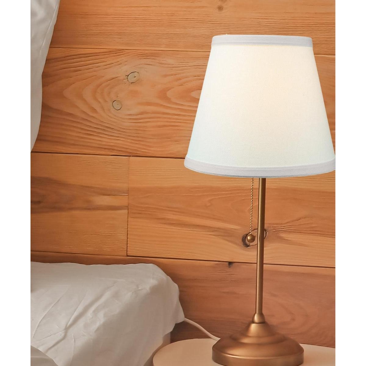 8"W x 7"H Empire Linen Edison Clip On Lamp Shade Light Oatmeal