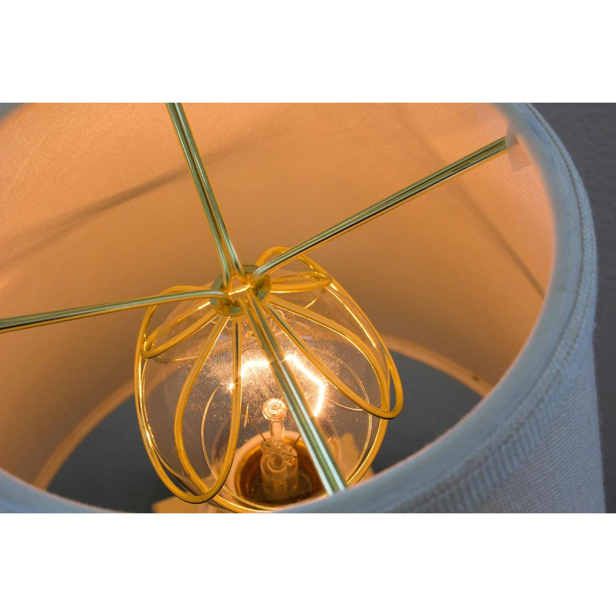 8"W x 7"H Empire Linen Edison Clip On Lamp Shade Light Oatmeal