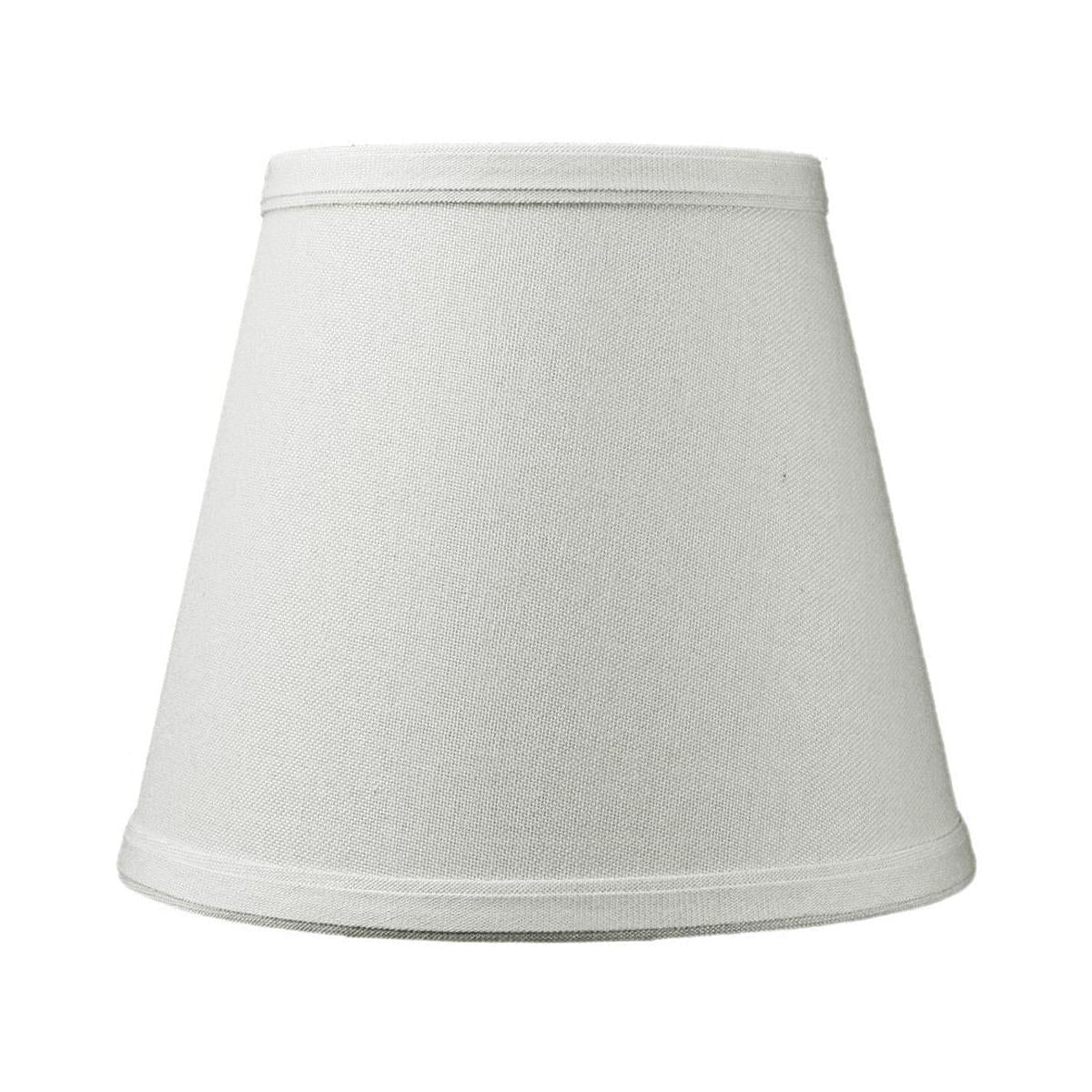 8"W x 7"H Empire Linen Edison Clip On Lamp Shade Light Oatmeal