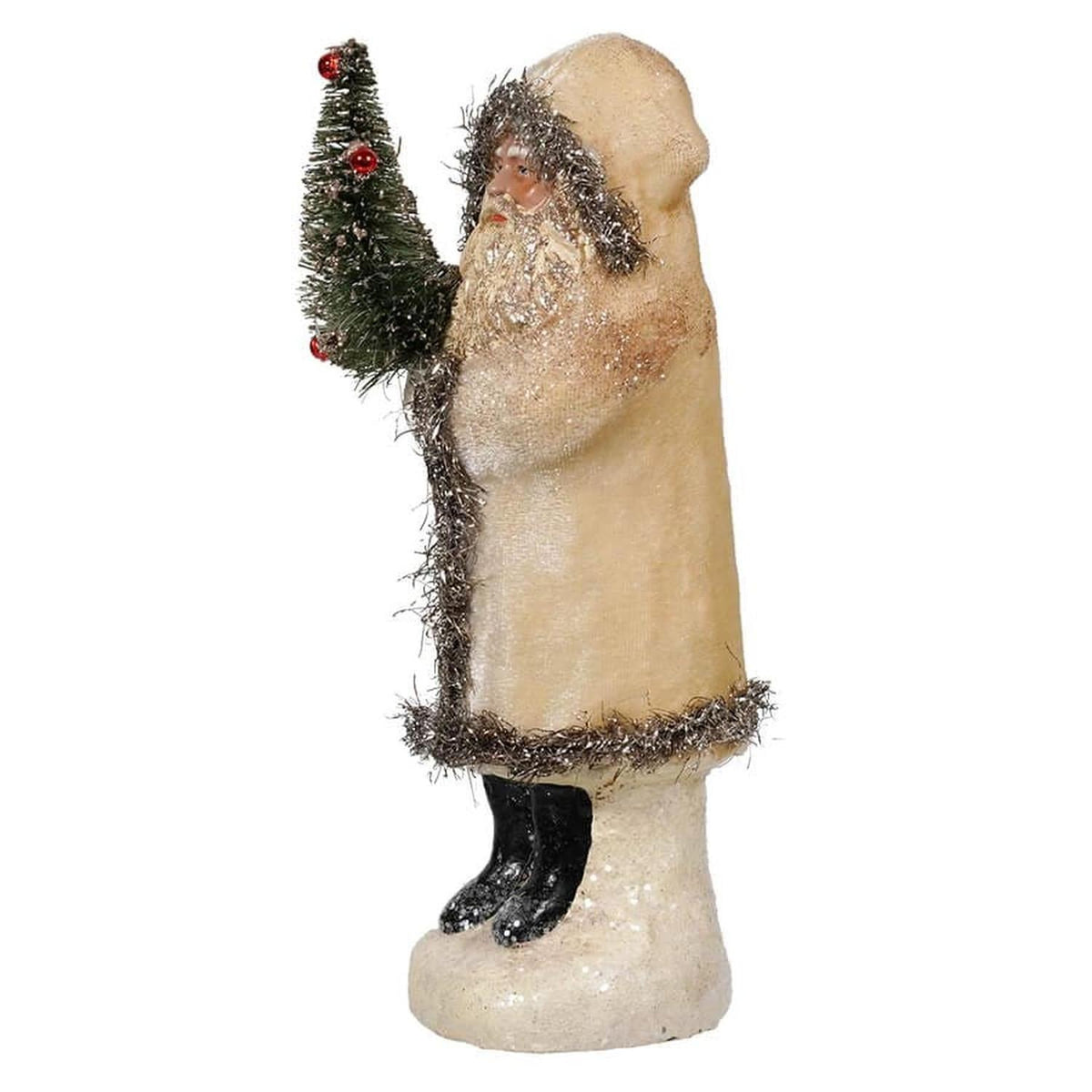 8.25" Velvet Belsnickle Santa Figurine