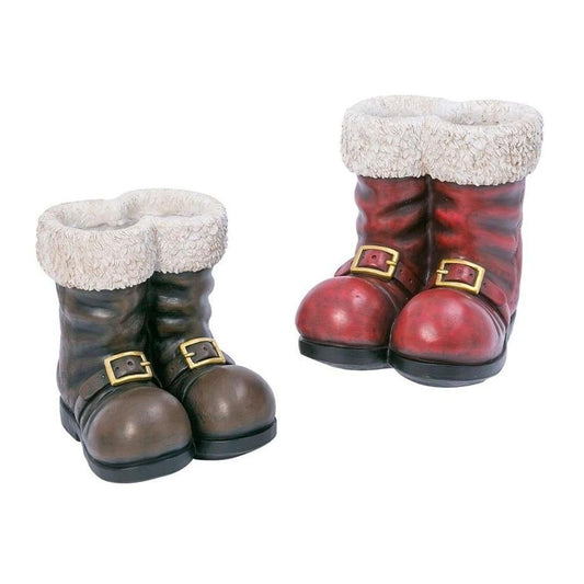 a pair of boots with fur lining