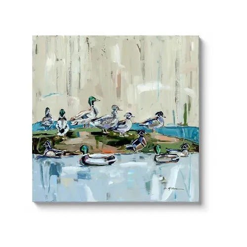 "Mound Party" on canvas