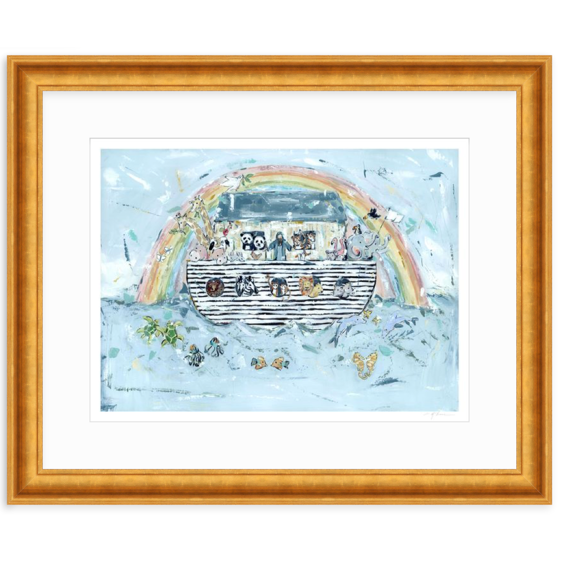 Noah's ark I Nursery Fine Art Print