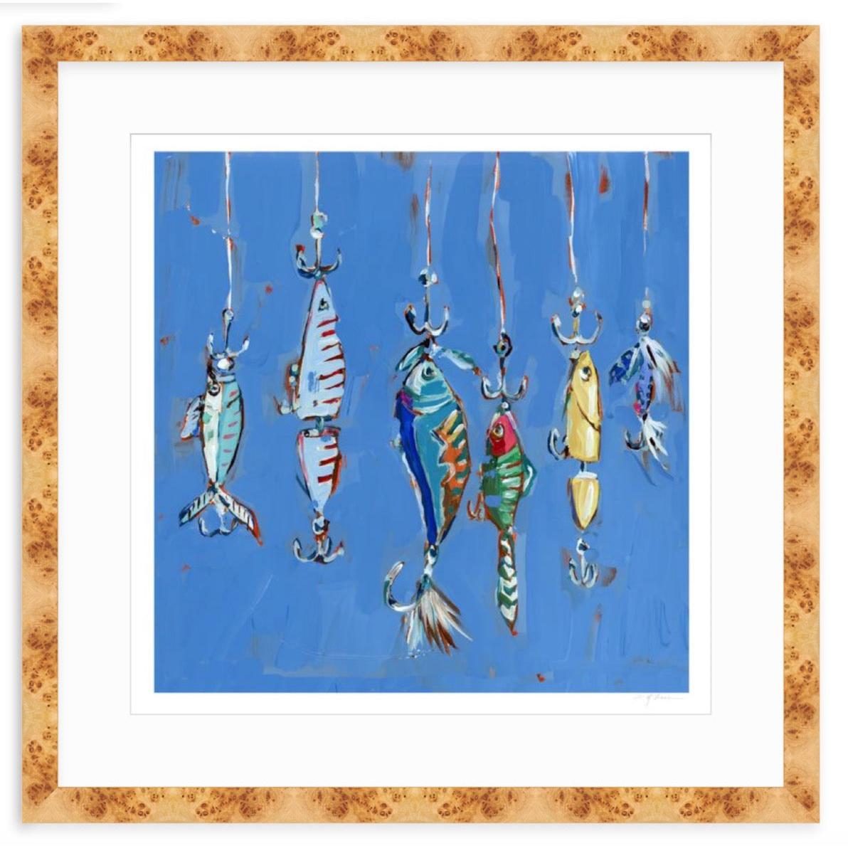 Hooked On You Fish Lures Fine Art Print