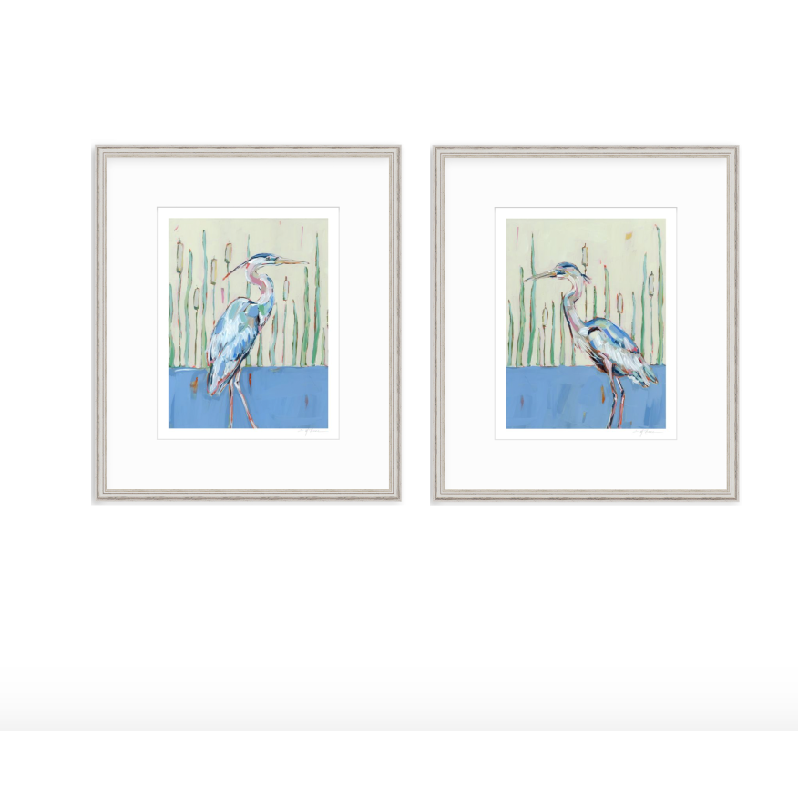 Blue Herons Fine Art Print
