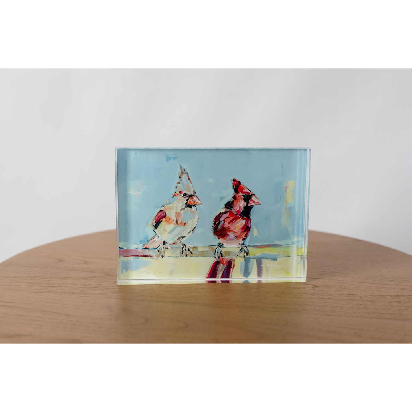 Always Together Cardinal Acrylic Tabletop Art