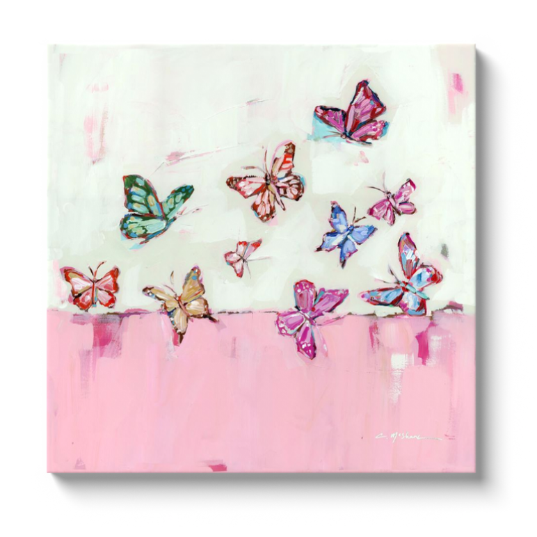 "Butterfly Wishes" on canvas