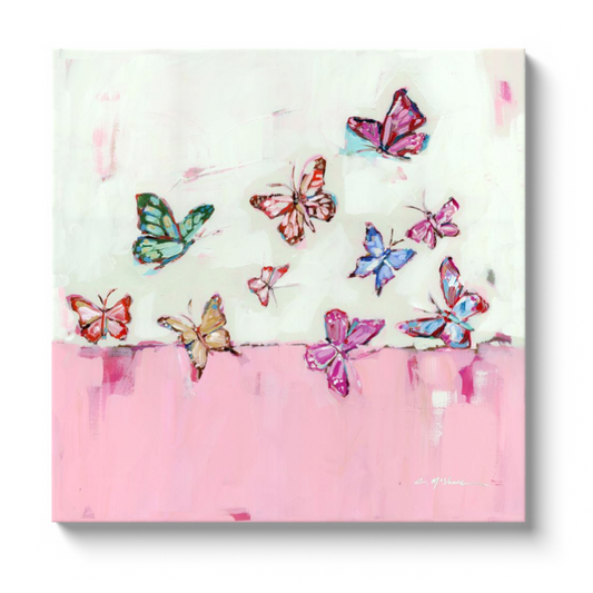 "Butterfly Wishes" on canvas