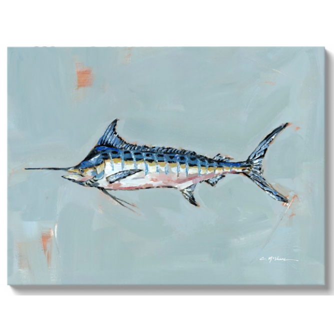 Blue Marlin on canvas