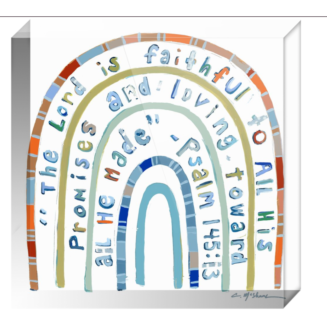 Promise Keeper Bible Verse Acrylic Tabletop Art