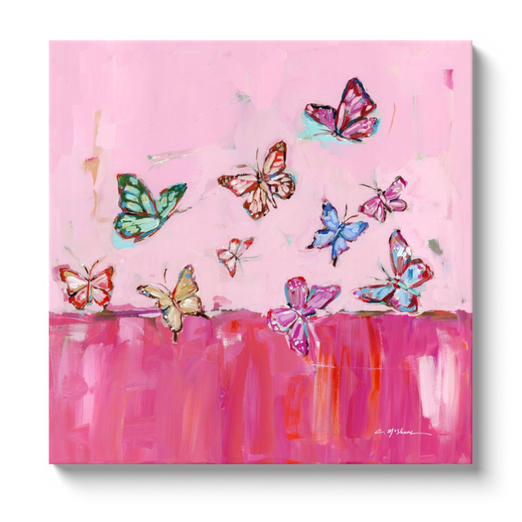"Butterfly Wishes" on canvas