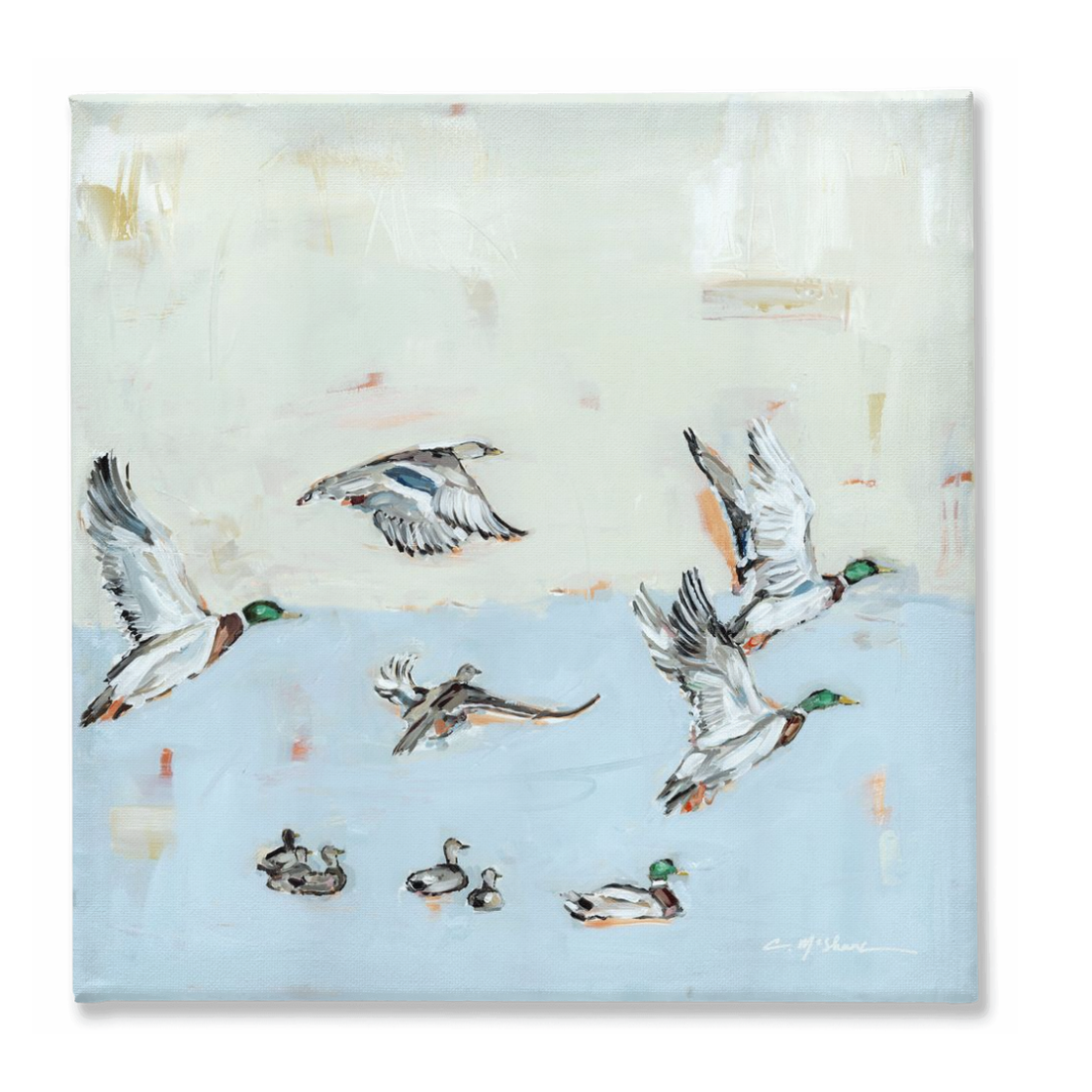 "Taking Off" on canvas