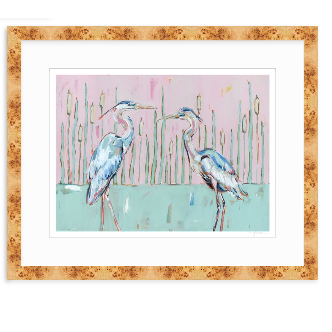 Follow Your Path Blue Herons Fine Art Print