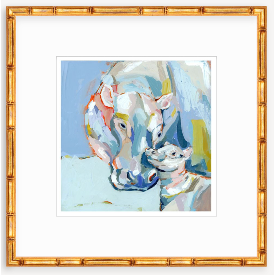 Hippo Love Fine Art Print