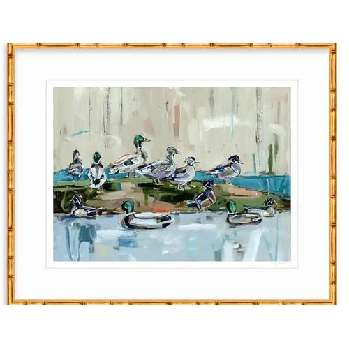 Mound Party Ducks Fine Art Print