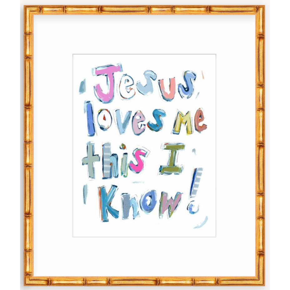 Jesus Loves Me Fine Art Print