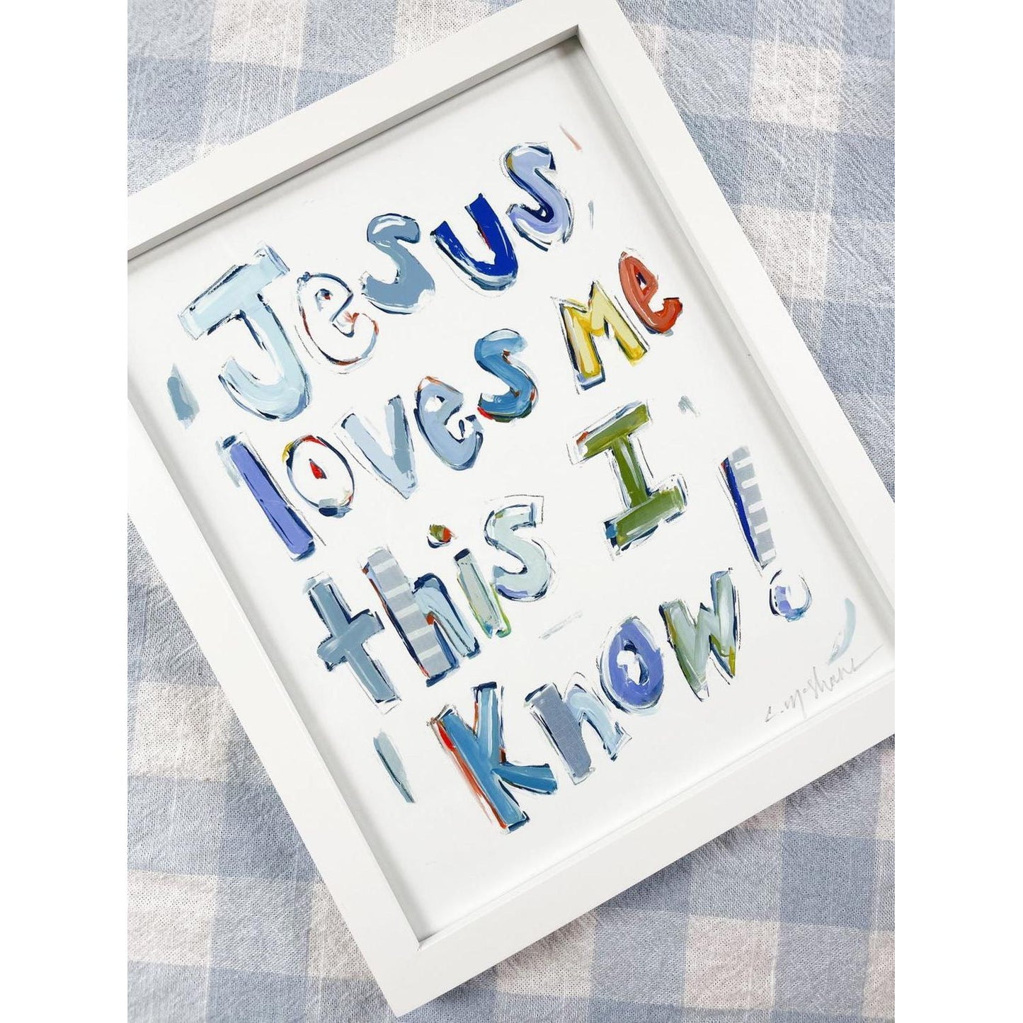 Jesus Loves Me Fine Art Print