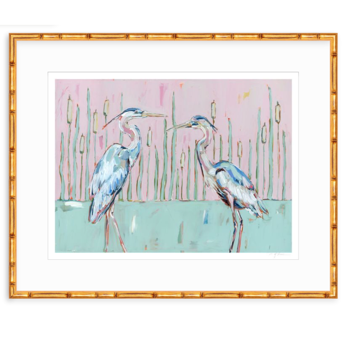 Follow Your Path Blue Herons Fine Art Print