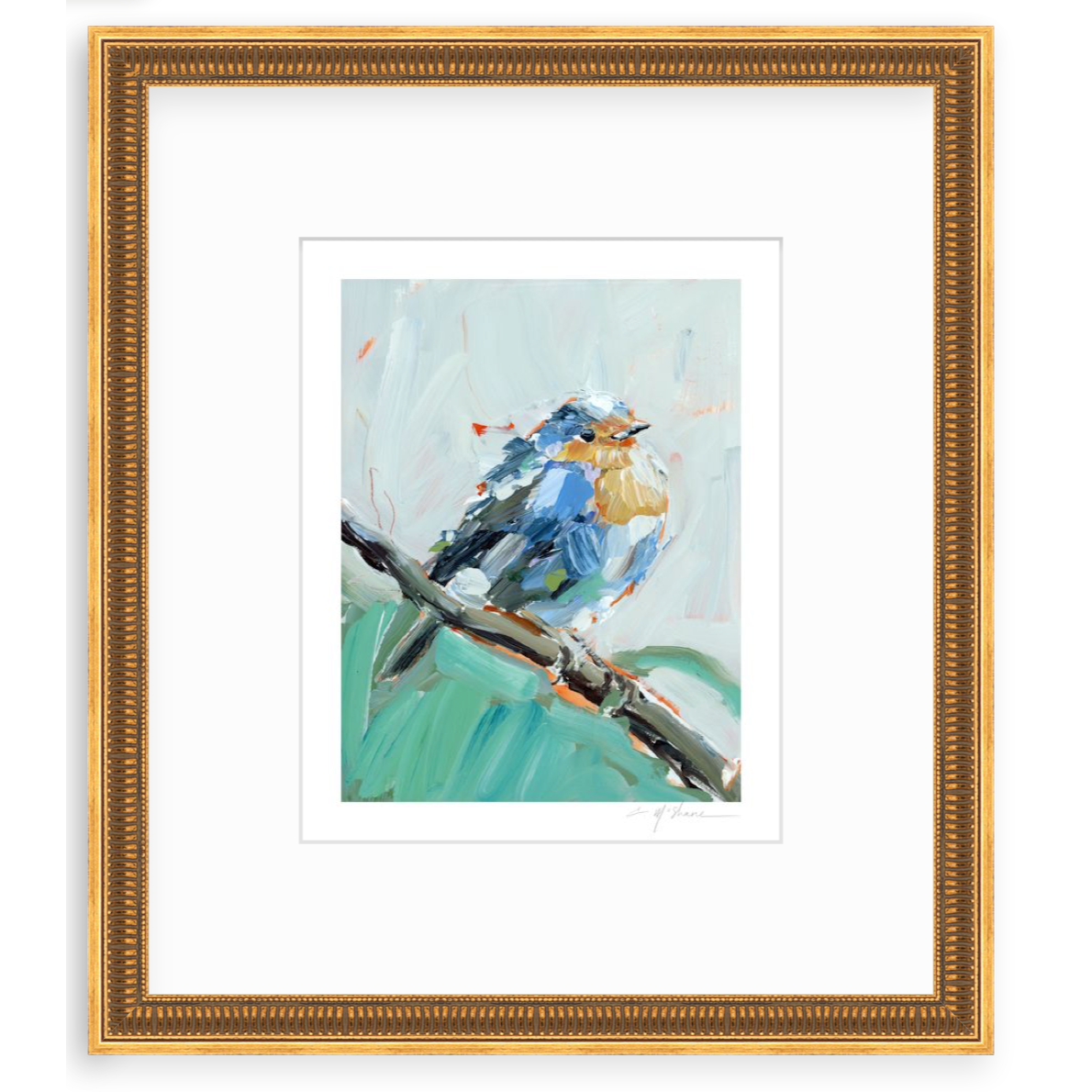 Bluebird of Happiness Fine Art Print