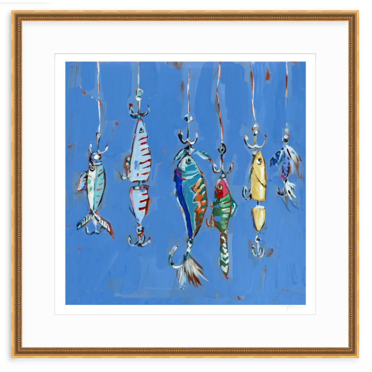 Hooked On You Fish Lures Fine Art Print
