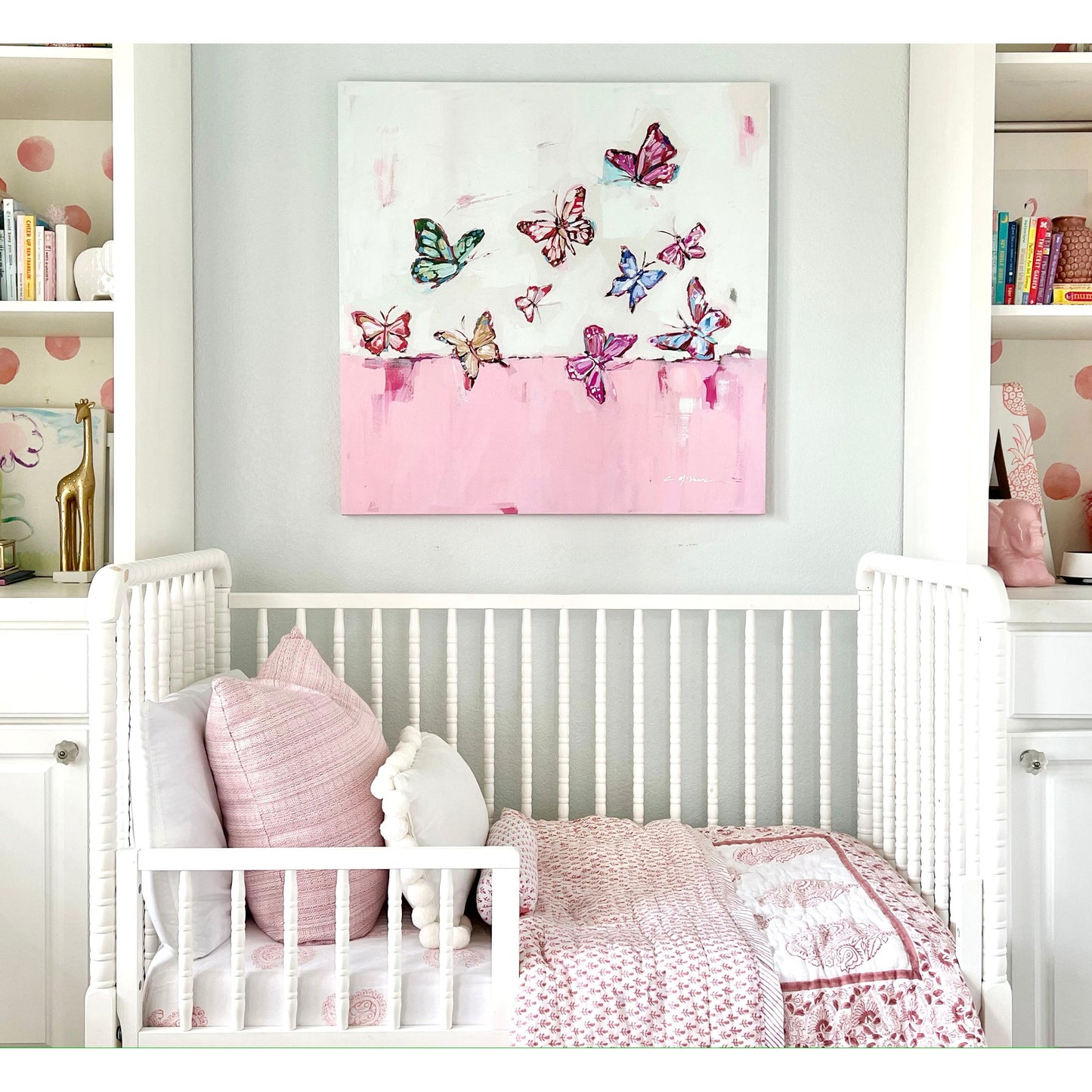 "Butterfly Wishes" on canvas