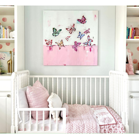 "Butterfly Wishes" on canvas