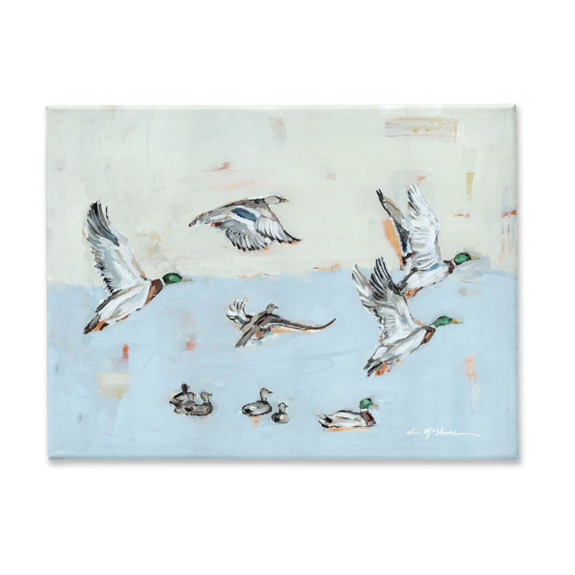 "Taking Off" on canvas