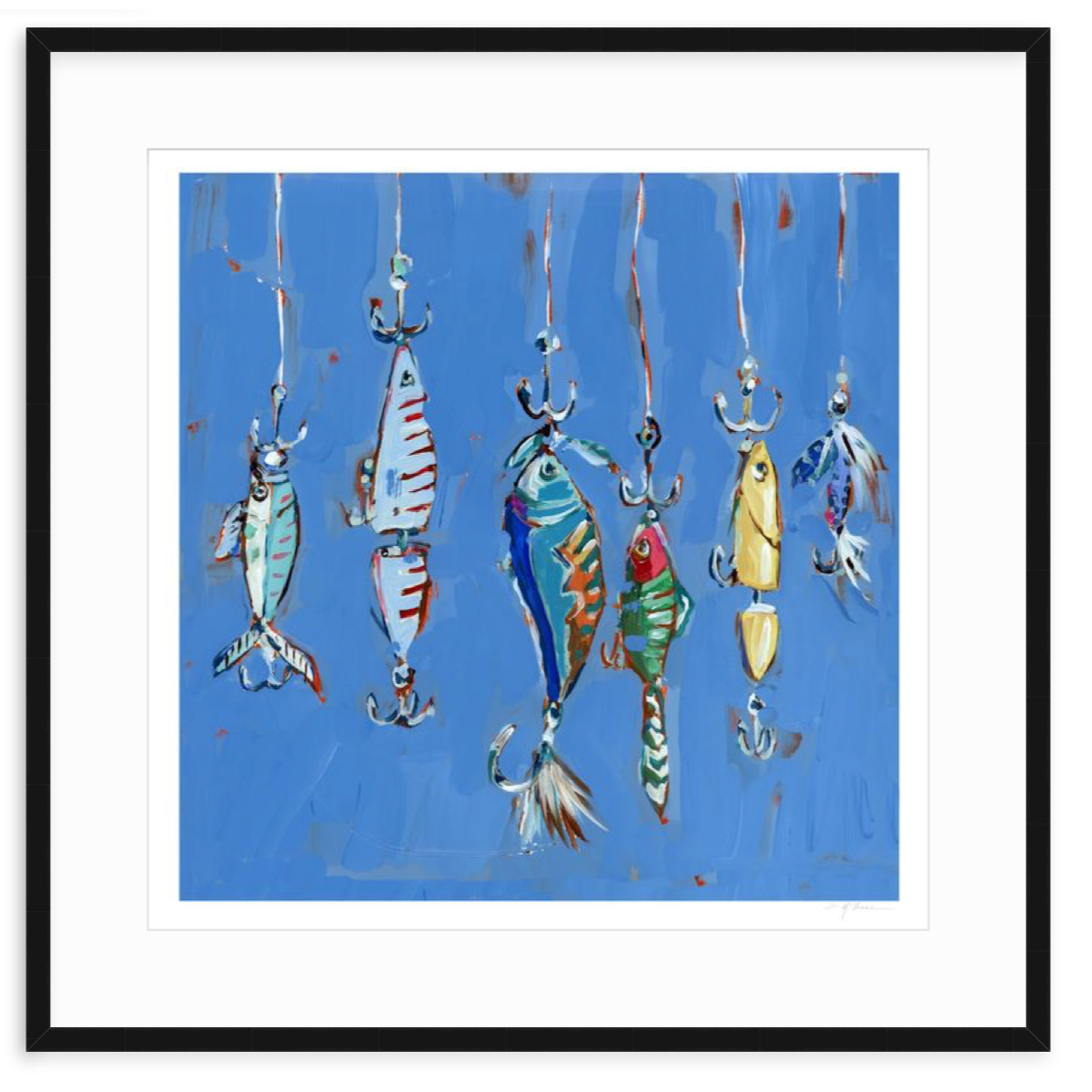 Hooked On You Fish Lures Fine Art Print