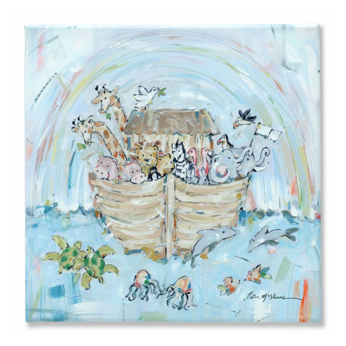 Noah's ark III on canvas