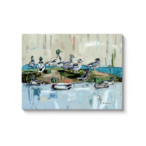 "Mound Party" on canvas