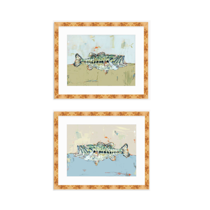 Gone Fishing Bass Fish Fine Art Print