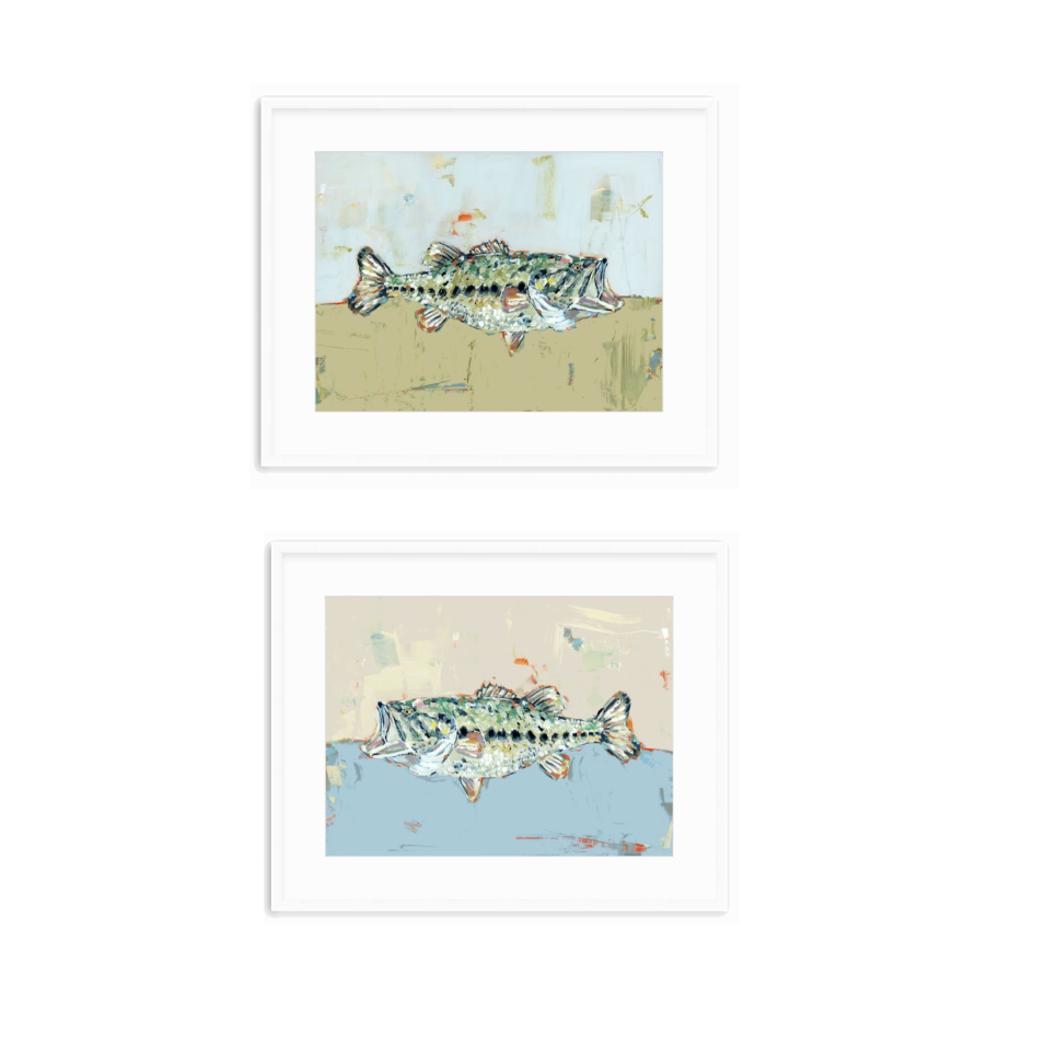 Gone Fishing Bass Fish Fine Art Print
