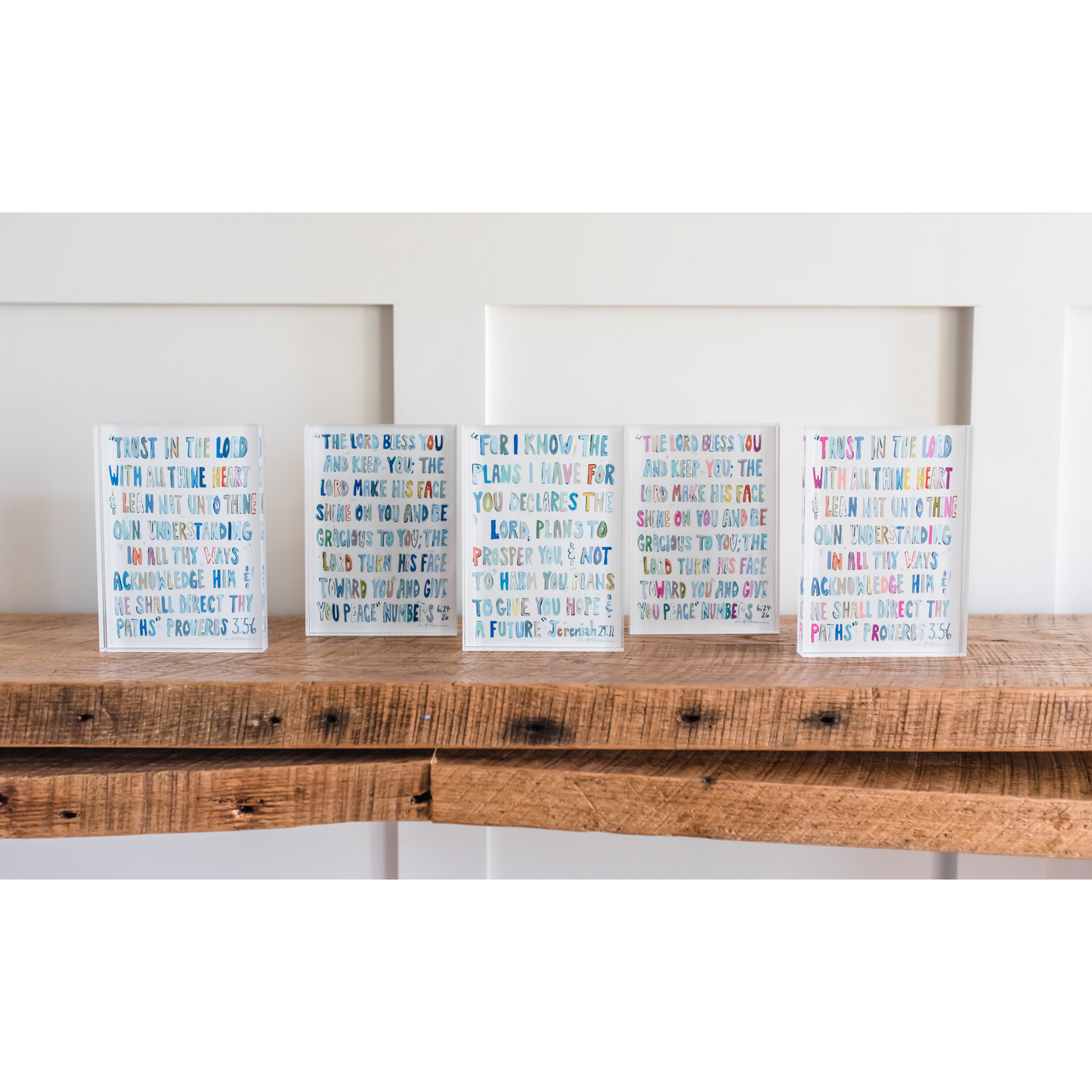 Numbers 6:24-26 Bible Verse Acrylic Tabletop Art