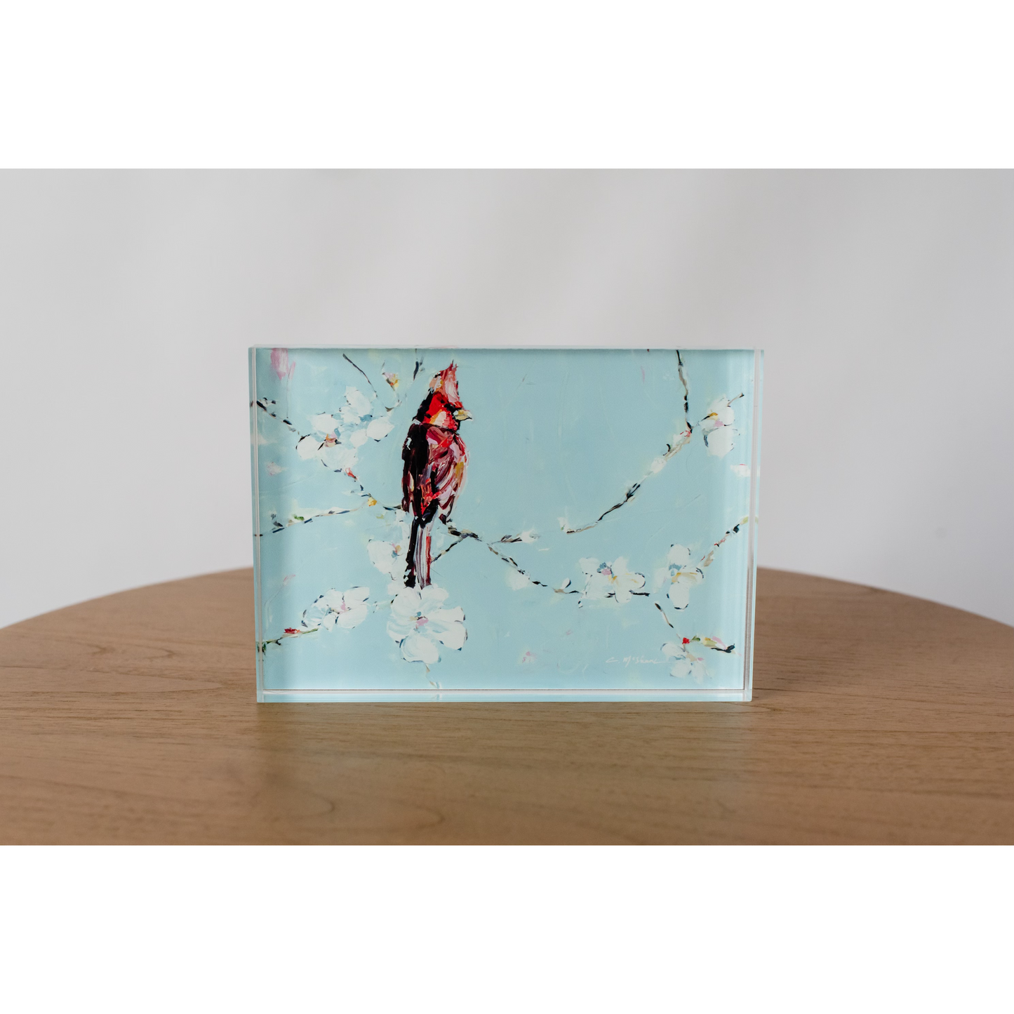 Always With You Cardinal Acrylic Tabletop Art