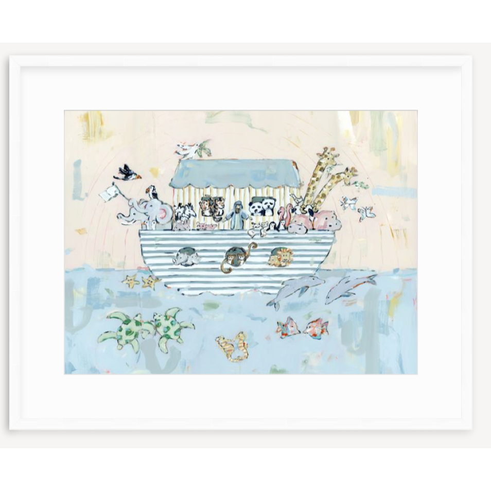 Noah's ark V Nursery Fine Art Print
