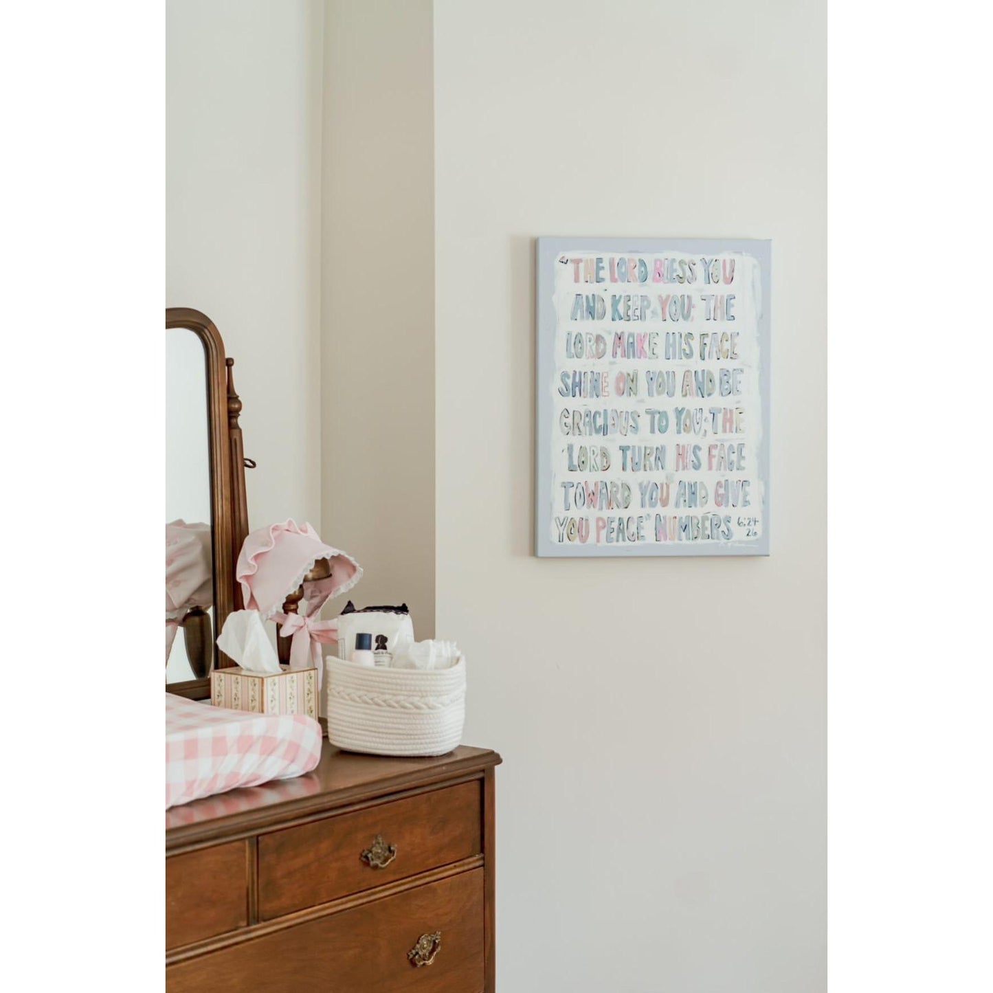 Numbers 6:24-26 on canvas