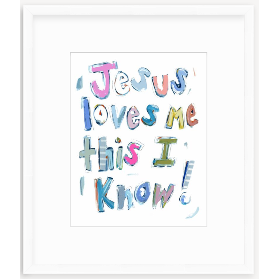 Jesus Loves Me Fine Art Print