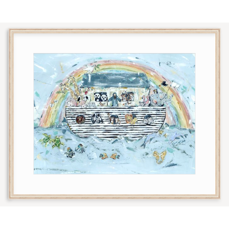Noah's ark I Nursery Fine Art Print